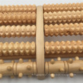 5row Wood Foot Massager Roller